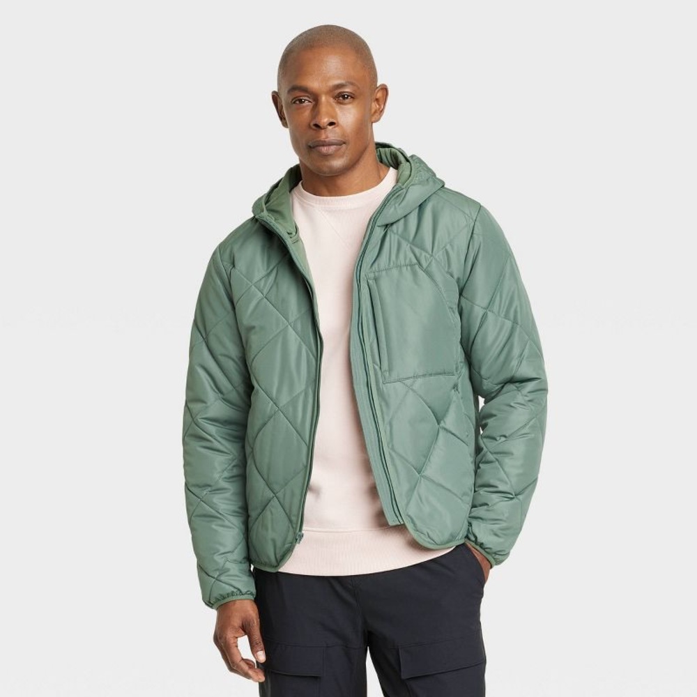 All In Motion Unisex Lightweight Quilted Jacket - Green